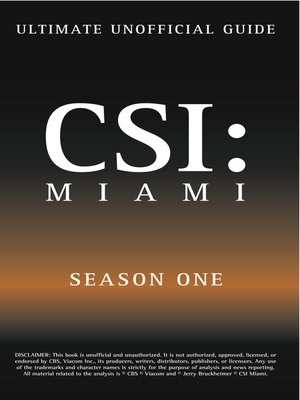 cover image of CSI Miami Season One